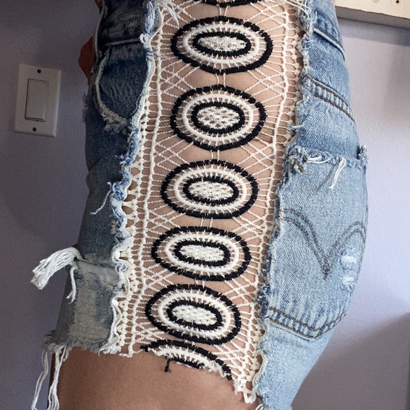 LF one of a kind high waisted jean shorts - Picture 3 of 3